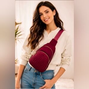 SOLD OUT Urban Expressions Hailey Sling Backpack |Wine| NWT$95